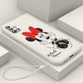 thumbnail image 1 of Disney-funda de Mickey y Minnie Love para Samsung Galaxy, carcasa con cuerda líquida para modelos A73, A53, A33, A52, A32, A22, A71, A51, A21S, A03S, 4G y 5G, 1 of 4