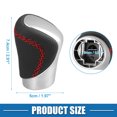 thumbnail image 4 of Perilla de palanca de cambios de transmisión automática Unique Bargains para Lexus ES300h 2016-2018 cubierta en tono plateado con hilo rojo, 4 of 6