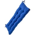 thumbnail image 3 of KAKOWELY 1Pcs Dark Blue Rectangular Polyester Cushion for Bench Mat Breathable Washable Liner 39X20X3In, 3 of 8