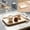 Beige #M, variant on Sturdy Resin Serving Tray Rectangular Snack Platter for Produce Appetizers and Everyday Kitchen Storage