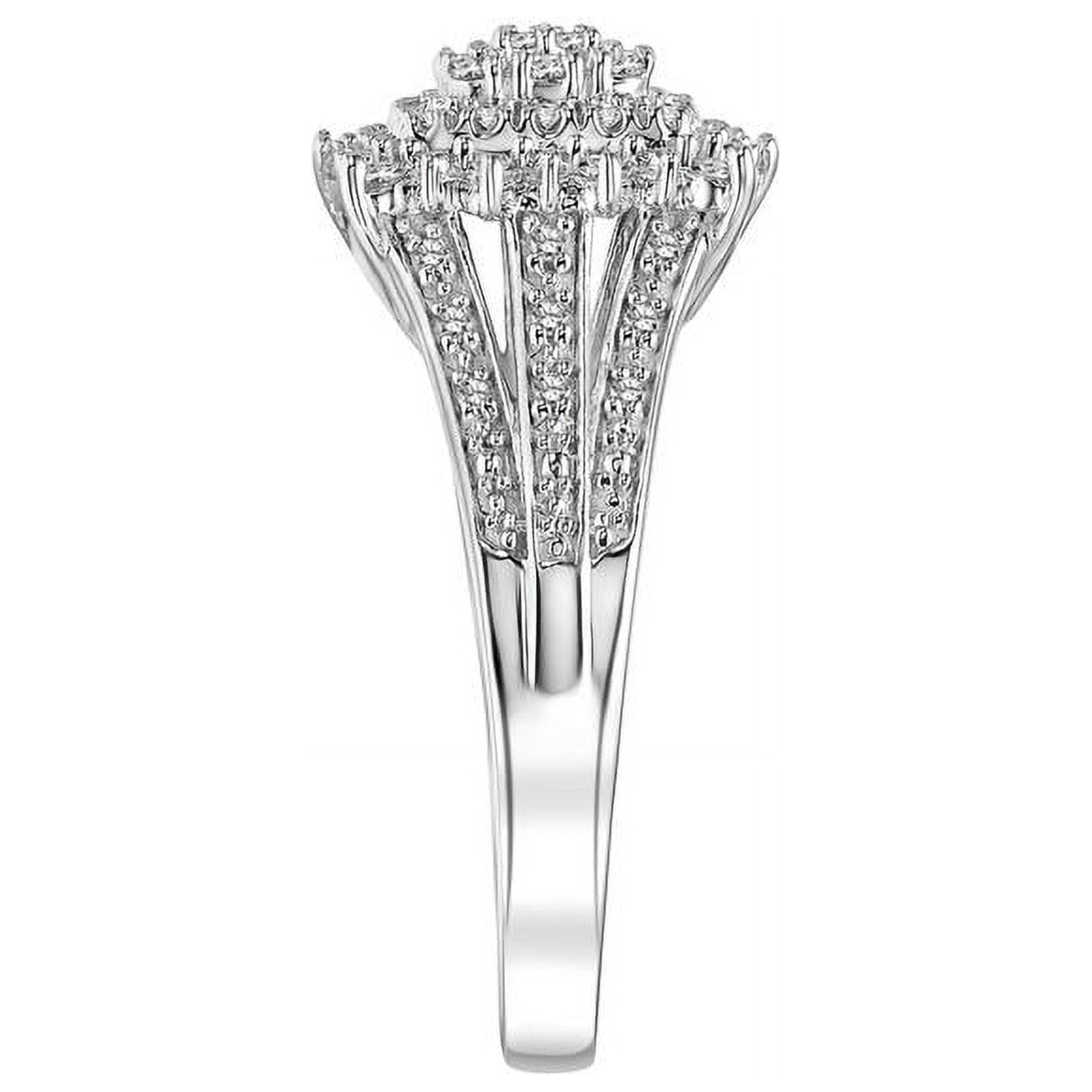1/3ctw Certified Genuine Diamond 10KT White Gold Ladies Cushion Limited Edition Ring by Keepsake
