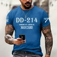thumbnail image 2 of Xdzjlr T-Shirt Homme 214 Anciens Combattants Imprimé Col Rond Manches Courtes Haut d'Anciens Combattants à la Retraite Confortable T-Shirt pour Homme,TTTTG, 2 of 4