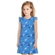 thumbnail image 1 of Fotbe Cute Shark Vestido de Dormir para Niñas de 3 a 10 Años, Mangas Cortas, Estilo Princesa, Pijama Camisón con Mangas Voladas-XX-Large, 1 of 6