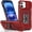 Red, variant on KOMI Case for 16 iPhone Phone Case iPhone 16 Case with Kickstand Ring Holder, with Camera Cover, with Magnet Car Mount Function, for iPhone 16 Navy Blue