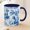 Black, variant on Wheaten Terrier French Toile Mug Blue Toile de Jouy Coffee Cup Gift for Wheatie Lovers Sty