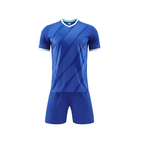 

Generic Children s Soccer Game Breathable Short Sleeved Boys and Girls Soccer 4-15 Years Soft Breathable Suit Practice Sports Clearance