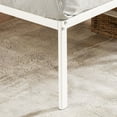 thumbnail image 6 of Mellow 16" Metal Platform Bed Frame with Heavy Duty Steel Slats, White, Full, 6 of 11