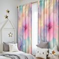 thumbnail image 5 of Blackout Kids Curtains,Colorful Cloud Star Tie Dye Pattern Childrens Insulated Curtains Set Of 2,Bedroom Essentials,Toddler Room Decor 52"x84", 5 of 5
