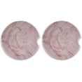 thumbnail image 2 of FREEAMG Rose Gold Marble Car Coaster for Cup Holders,2 PCS Absorbent Ceramic Car Cup Coasters Universal Vehicle Non-Slip Car Cup Holder Coaster, 2 of 6