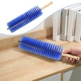 thumbnail image 1 of RKSTN Scrub Brush with Long Handle Flexible Fan Brush Mote Removal Brush Sewer Brush Screen Window Shutter Cleaning Brush Sofa Mote Removal Brush Flexible Brush Tub Cleaner Brush with Long Handle, 1 of 5