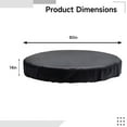 thumbnail image 4 of Round Hot Tub Cover, Waterproof 210D Oxford Fabric Dust and Sun Protection, Black, 208*36 cm, Ideal for Outdoor Hot Tubs and Furniture, 4 of 5