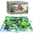thumbnail image 3 of Children's Electric Assembled Track Racing Simulation Animal Tyrannosaurus Dinosaur Toy Puzzle Boy Gift, 3 of 5