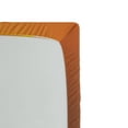 thumbnail image 2 of Ambesonne Zebra Fitted Sheet, Tropical Animal Sunset, Queen Size, Orange Yellow Black, 2 of 2