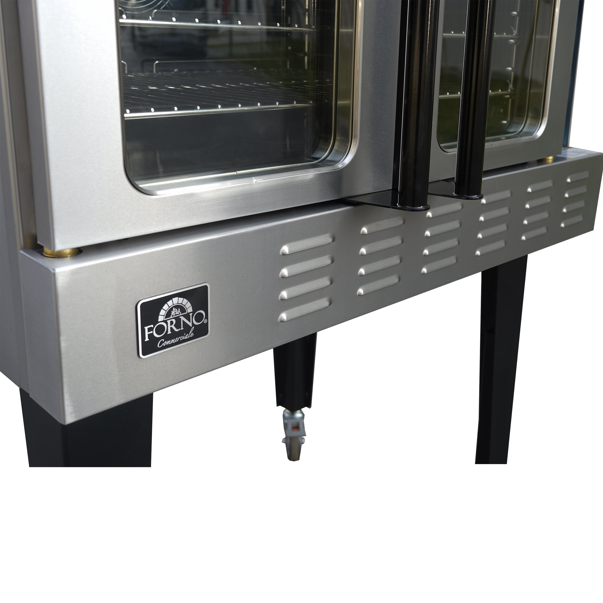 Forno Commerciale Convection Gas Oven, 3 burners 54,000 BTU, 150–500°F, stainless steel, NG/LP convertible
