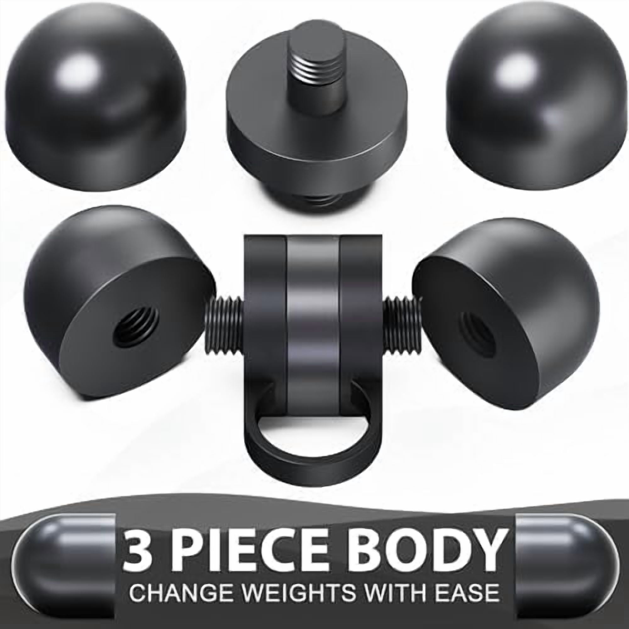 Voylla Cardio Hand Weights. Steel Hand Weights Dumbbell Set with Anti-Slip Silicone Finger Loop for Workout, Fitness, Training for Men and Women. Sold In Pairs. Available in 1lb, 1.5lb and 2lb Sets
