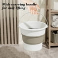 thumbnail image 4 of Dvkptbk Transparent Trash Bucket Household Bathroom Large-Capacity Thickened Wastebasket Home Essentials, 4 of 7