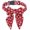Red Snowflake, variant on Christmas Dog Collar with Bow, Adjustable Cotton Red Plaid Bowtie Dog Christmas Collars for Small Medium Large Dogs Pets