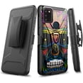 thumbnail image 1 of DALUX V Hybrid Kickstand Holster Phone Case Compatible with Cricket Dream 5G / Innovate 5G / AT&T Radiant Max 5G (2021) - Colorful Skull Festival, 1 of 3