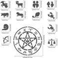 thumbnail image 3 of 1 plantilla de metal con constelaciones, símbolos del zodíaco, glifos, acero inoxidable, astrología, horóscopo, signo, 3 of 8