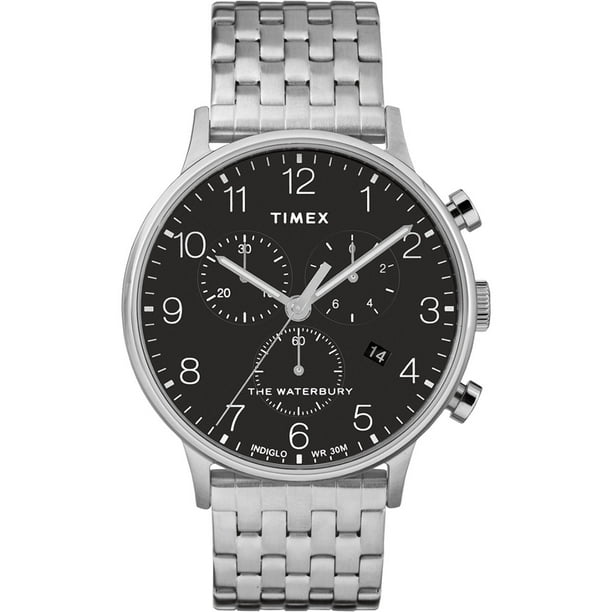 Timex black online dial