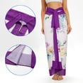 thumbnail image 3 of 1 juego de bañador de una pieza con estampado floral ajustado para mujer con falda cruzada multiusos, 3 of 5
