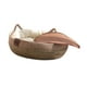 thumbnail image 4 of Nido de cesta de cama de gato, cómodo con un cojín extraíble, scratcher suave de cuatro temporadas, tabla de rascado de gatos para gatos grandes de L, 4 of 8