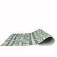 thumbnail image 3 of Simply Daisy 5' x 7' Greek Key Patterned Chenille Rug, Sage, 3 of 4
