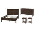 thumbnail image 1 of Pemberly Row Ensemble de Chambre 4 Pcs avec Tables de Nuit et Commode et Lit Grand, 1 of 22