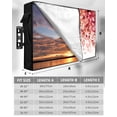 thumbnail image 7 of Outdoor TV Cover 70 to 75 Inch Weatherproof, Red Fall Christmas Eucalyptus Waterproof TV Screen Protector for Outside Decor with Zipper and Pocket 68"L x 42"H , Rustic Watercolor Leaves Floral, 7 of 7