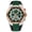White shell green, variant on Men's, Calendar Tape Quartz, Six-Pin Watch, Business Men's Watch