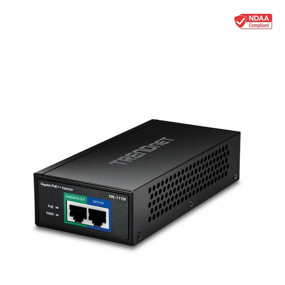 TRENDnet TPE-117GI Gigabit 60W PoE   Injector