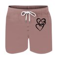 thumbnail image 3 of Mens Casual Pantalones Cortos en Forma de Corazón Impreso Cordón Bolsillo Playa, Poliéster Spandex para Primavera Verano Al Aire Libre Y Diario, 3 of 8