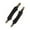 black, variant on 2 Pieces Stretch Heel Strap Elastic Shoe Band Removable Synthetic Leather Material for Men Women Clogs Mules