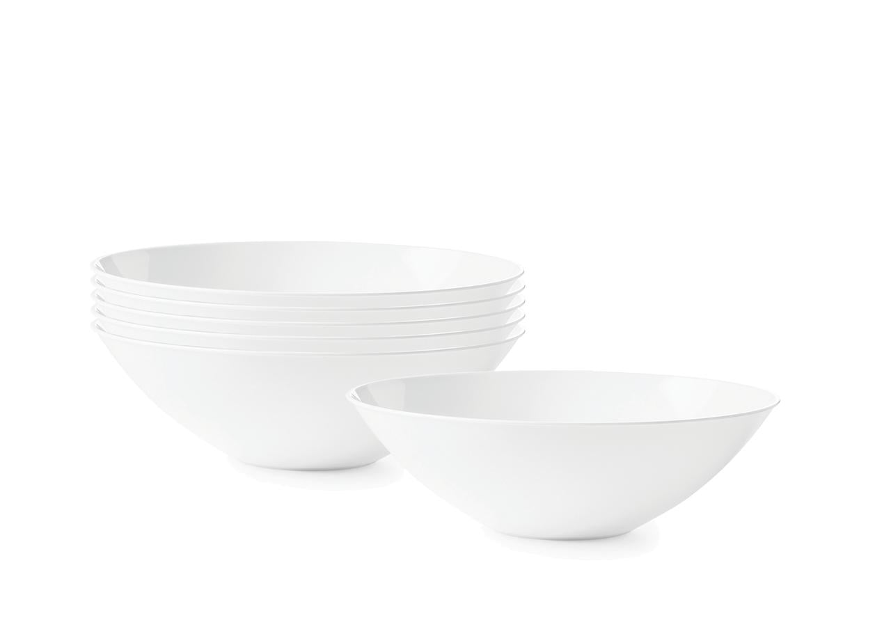 [20 Pack 16 oz] Plastic Soup Bowls Disposable White Hard Plastic