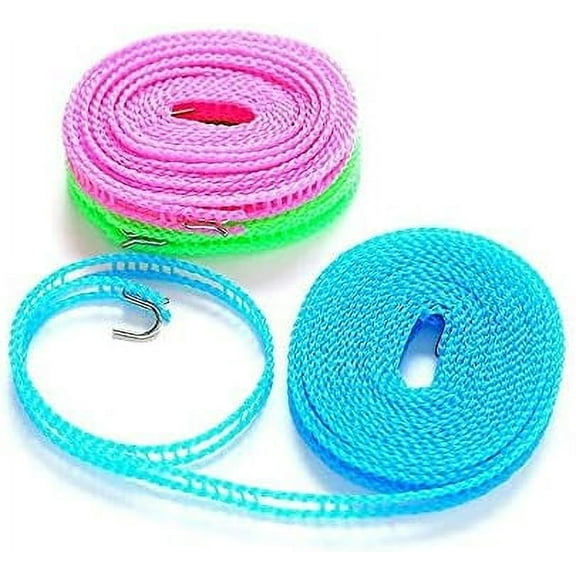 Retractable Clothesline For Outdoor & Home, Stainless Steel Hooks Provide Unmatched Security & Flexibility