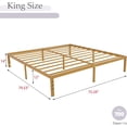 thumbnail image 6 of Alazyhome Under-Bed Storage Standard Bed Frame, King, 6 of 6