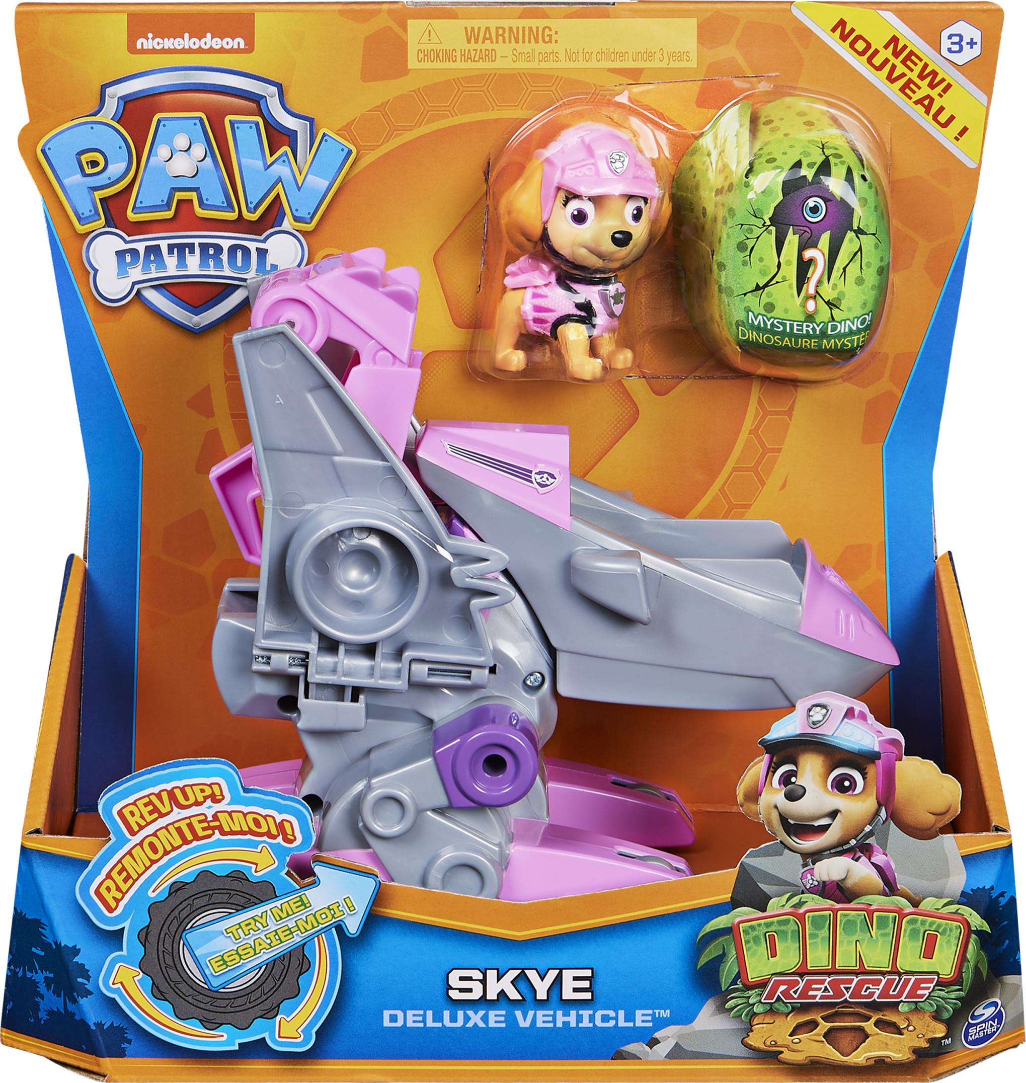 PAW Patrol, Dino Rescue Skye’s Deluxe Rev Up Vehicle with Mystery Dinosaur Figure - image 2 of 6