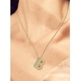 thumbnail image 4 of Micro Pave Cubic Zirconia Initial Necklace Gold/Platinum Puffy Letter A-Z Necklace 18"with 2"extender Chain with Beads Jewelry Personalized Monogram Name Jewelry for Women Trendy Gold, 4 of 4
