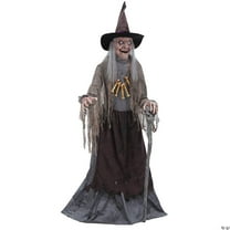 Fun Express 6Ft Animated Witch With Servo-Motor Lifesize Halloween Prop
