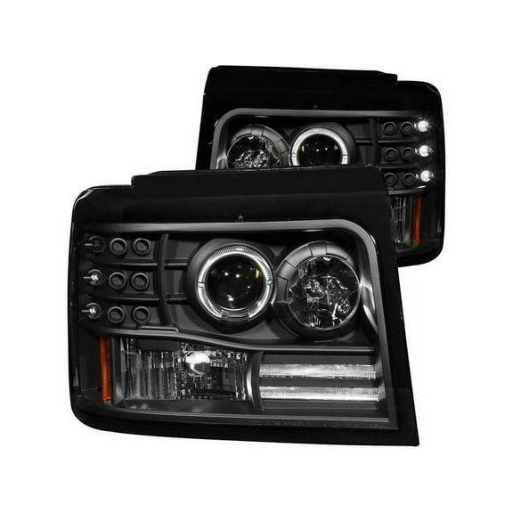 Headlight Set - Compatible with 1992 - 1996 Ford F-250 1993 1994 1995
