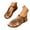 01-Brown, variant on Women's Flower Flat Sandals with Ankle Strap Open Toe Summer Comfortable Wedding Bride Beach Sandals 01-Beige 9