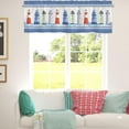 thumbnail image 3 of Nautical Lighthouse Valances Coastal Window Toppers Valances Rod Pocket Ocean Theme Window Treatments Curtains for Kitchen Bathroom Farmhouse 54x18 inch, 1 Panel, 3 of 6