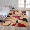 thumbnail image 1 of Tapis Contemporain Moderne Cercles Multi-Area Abstrait 9 Pieds X 12 Pieds, 1 of 5