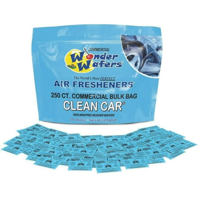 Ambientadores Wonder Wafers Clean Car 250 unidades