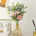thumbnail image 4 of AURARMLET 1Pc Pink Simulated Flower Decor Bouquet for Household Ornament and Photography Props, 4 of 8