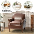 Vegan Leather Armchair Living Room Home Office Lounge Single Sofa