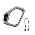 thumbnail image 3 of Bisel de palanca de cambios con arnés 601-401, repuesto para Jeep Cherokee 2014-2018 Plata, 3 of 9