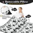 thumbnail image 3 of Grey Dog Paw Footprint Toddler Nap Mats for Kids Preschool,Sleeping Mat Bag or Kids,Toddler Sleeping Bag,Toddler Nap Mat or Daycare, 3 of 6