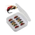 thumbnail image 3 of 10 Uds. de cebo de pesca con mosca, señuelos de pesca con mosca, señuelos de cebo de pesca con anzuelos para trucha, 3 of 9