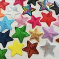 thumbnail image 6 of Monebena 28Pcs Sequin Star Iron on Patches 2 Sizes Embroidery Star Patches for Clothing Bags Jackets Jeans Hats Accessory Craft Christmas Decoration Multicolor M01, 6 of 16